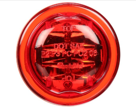 LED Light Series 10 M/C 2.5" Round-Red 8-Diodes Grommet Mount includes 10700 grommet, 93745 plug